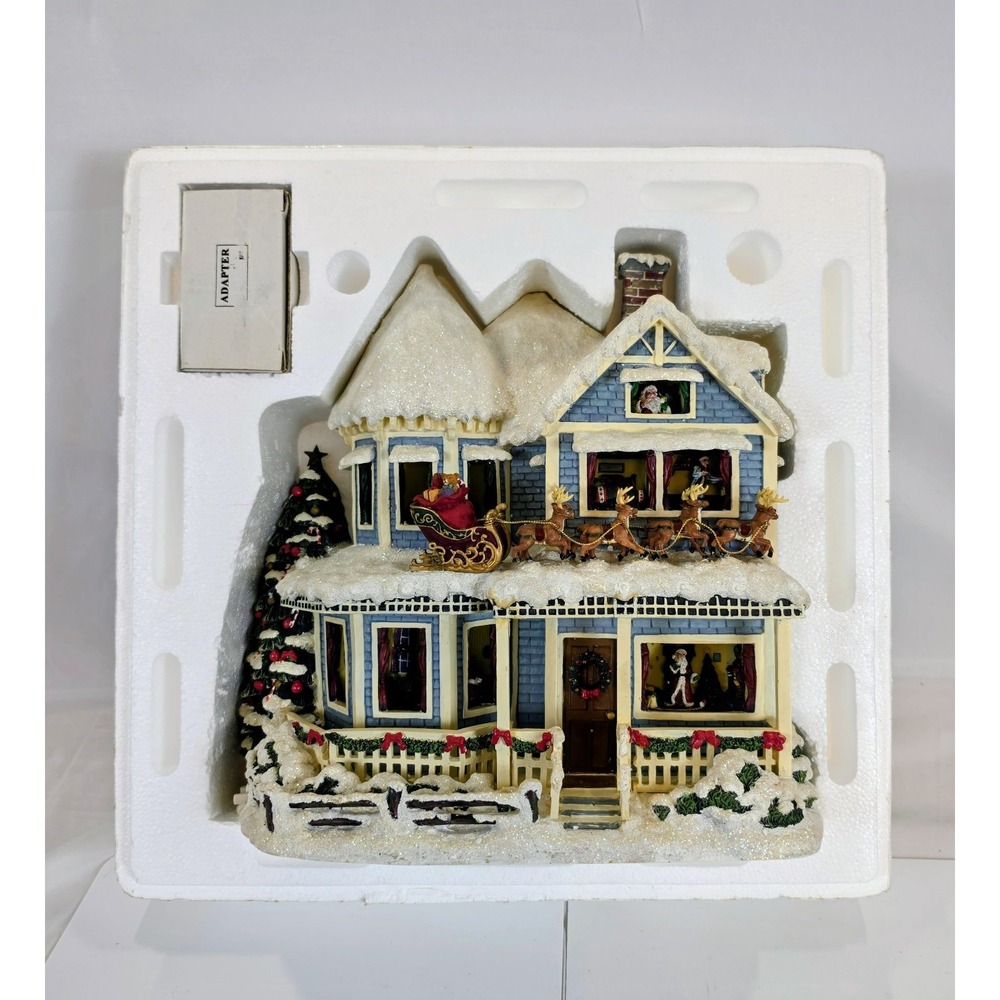 Thomas Kinkade Hawthorne Village The Night Before Christmas Narrated Story House